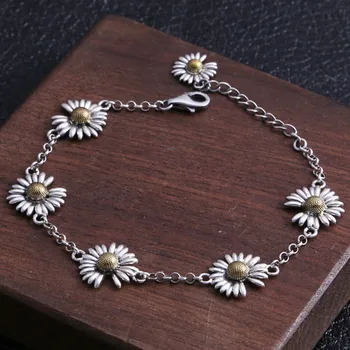 Noi S925 argint pur daisy doamnelor crizantema brățară moda bijuterii creație populară femeie brățară