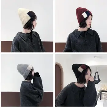 COKK Pălării de Iarnă Pentru Femei, Bărbați Pălărie de sex Feminin Cașmir Tricotate Pălărie Căciuli Chelioși Wool Beanie Fata Gorros Gros Cald Capota coreeană