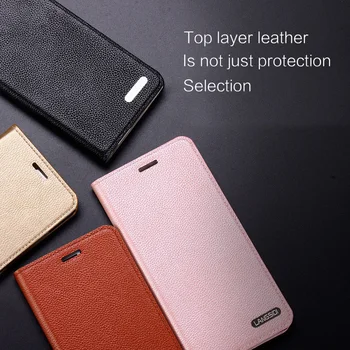LANGSIDI piele litchi texture caz Flip Pentru Samsung Galaxy A50 A70 A30 a51 a71 a30s s10e a7 18 2018 s20 ultra card capacul suportului