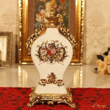 Crăciun Retro Mobilier Acasă Europene decorative ceas imitație vaza cameră de creatie de lux clasic de masă viziona vaza