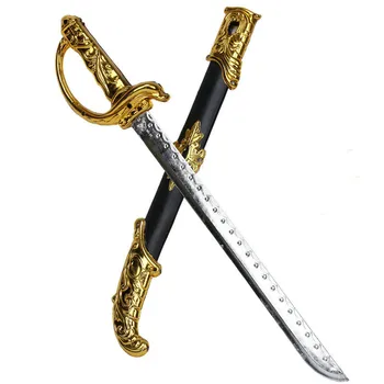 Knight Sword Eticheta Sabia Europene Occidentale Ceremonial Comanda Sabia De Performanță Etapă Sabie De Jucarie Din Plastic De Sabie Arabe Sabie