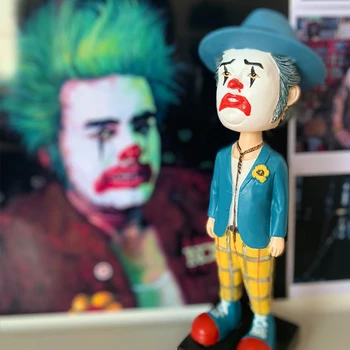 Bobble Cap de Clovn Amuzant PVC figurina de Colectie Model se Agită Capul Fierbinte Jucărie pentru Copil Ziua de nastere CADOU