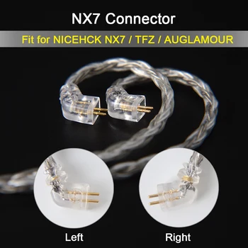 NICEHCK C16-4 16 Core Argint Placat cu Cablu 3.5/2.5/4.4 mm Mufa MMCX/2Pin/QDC/NX7 Pin Pentru QDC C12 ZSX V90 TFZ NX7 Pro/DB3/F3/BL-03