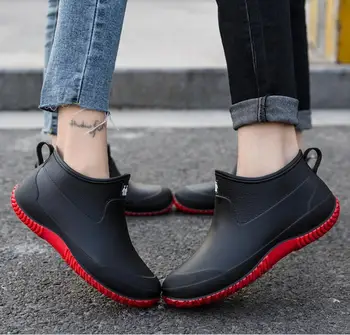 2020 Bărbați Cizme De Ploaie Om Pantofi De Apă De Sex Masculin Ghete Barbati Casual Cizme Cauciuc Ploaie Pantofi Impermeabil În Aer Liber Ploaie Pantofi