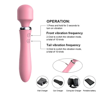 EXVOID Baghetă Magică Puternic Vibrator Vibrator din Silicon Vibratoare pentru Femei AV Stick G-spot Masaj Jucarii Sexuale pentru Femei pentru Sex-Shop