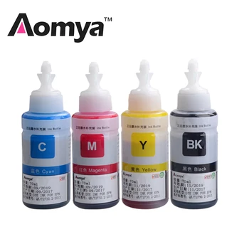 Aomya 4 Colorant de Culoare Cerneala Refill Kit pentru Epson L100 L110 L120 L132 L210 L222 L300 L312 L355 L350 L362 L366 L550 L555 L566 Printer