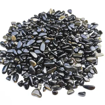 Naturale, Aur, cristal obsidian chips-uri de lustruit Rock piatră pietriș pentru acvariu Decor Gradina
