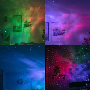 Colorate Cer Înstelat de Noapte Lumina De la Rețea Galaxy Proiector Smart Star Tavan Ziua Îndrăgostiților Decor