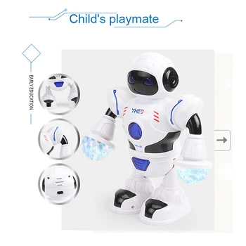 Muzica de Dans Robot Jucarii Smart Mini Robot Robot de Distracție Lumina LED-uri de Muzică Electric Hyun Dans Robot de Partid Cadou Pentru Băieți și Fete