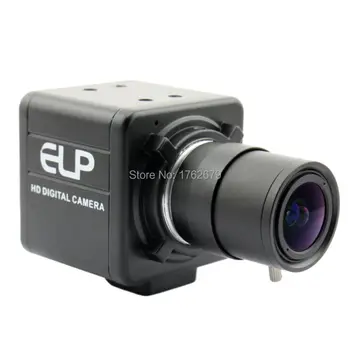 ELP Webcam de 0.3 MP aparat de Fotografiat USB pentru Ferestre Mac Lnux, 2.8-12mm manual varifocus MJPEG lentila 30fps, 640*480 Cctv Usb Carcasa cutiei de camera