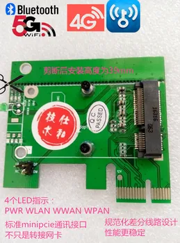 MiniPCIE să adaptor PCIE card miniPCIE placa de retea Wireless 4G, Bluetooth pentru PCIE