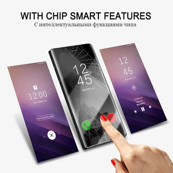 Chip Inteligent Originale Flip Stand Atinge Caz Pentru Samsung Galaxy S8 Plus S8 S7 S6 Edge Plus S9 Plus Nota 8 5 Note8 Note5 View Cover
