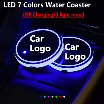 2X Led Logo Car Cup lumini Luminos Coaster Pahare suporturile Pentru Lexus IS250 RX300 350 330 RX450h GX470 460 IS200 300 ES300h ES250