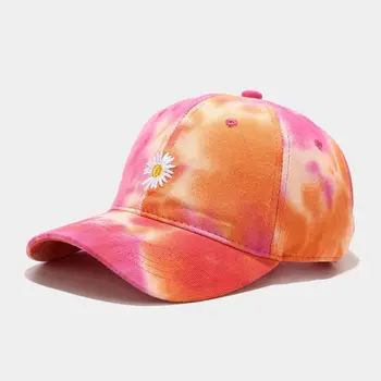 Vara Margarete Tie-dye Șapcă de Baseball Hat pentru Femei Barbati moda Tata Pălărie Palmele Copac Broderii Florale Scrisoare de Sport în aer liber Capace