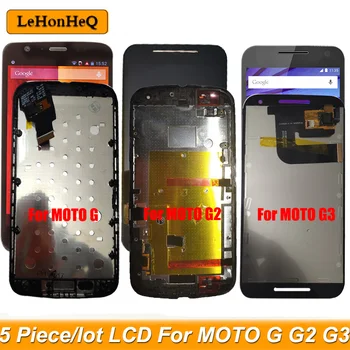 5 Buc/lot LCD Pentru MOTO G G1 G2 XT1032 XT1063 Display LCD Touch Screen Cu Cadru Digitizer Asamblare Pentru Moto G3 XT1544 LCD