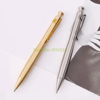 De lux din Oțel Inoxidabil Alamă Birou de Afaceri Pix Școală de Scris, Consumabile Papetarie 0,5 mm Peniță Elevii Cadou C26