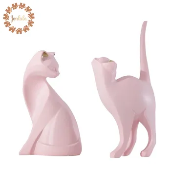 Drăguț Minunat Cat Personalitate Creatoare Rășină Pisica Pentru Camera Ornamente Figurine Statuie Artificiale Cel Mai Frumos Cadou