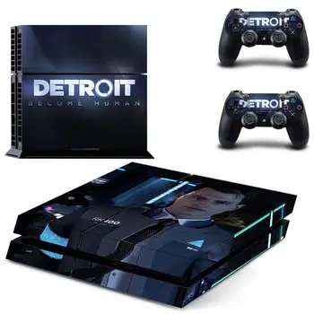 Detroit a Devenit Om PS4 Autocolante Play station 4 Pielii Decalcomanii Autocolant Pentru PlayStation 4 PS4 Consola si Controller Piei de Vinil