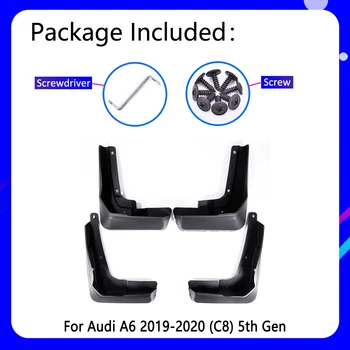 Apărători de noroi se potrivesc pentru Audi A6 Salon S-Line Sport C8 2019~2020 Accesorii Auto Mudflap Fender Auto Piese de schimb