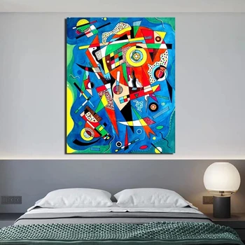 Panza Imprimata Arta De Perete Poster Wassily Kandinsky Tablou Abstract Modern Rece Home Decor Modular Poze Cadru Pentru Camera De Zi