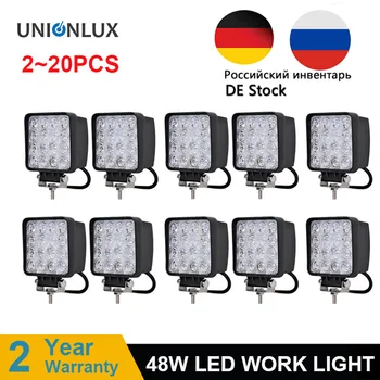 2-20buc 4inch 48W lucru cu led-uri de lumină lampă mașină 4x4 ATV-uri LED lumini de lucru camion 12V Conducere ceață Spoturi tractoare offroad lumini