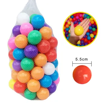 200 Buc/Lot Eco-Friendly Bile Colorate Din Plastic Moale Mingea Înot Groapă De Jucării Pentru Copii În Aer Liber Bile Piscină Cu Apă Ocean Wave Ball
