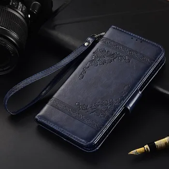 Flip din Piele de Caz Pentru Samsung Galaxy A30 2019 A305 SM-A305FN Fundas TPU Imprimate cu Flori Speciale portofel stand caz cu Curea