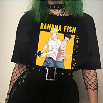 Amuzant Japonia Anime Banana Pește Tricou Barbati Manga Unisex Streetwear tricou Casual cu Maneci Scurte Tricou Homme