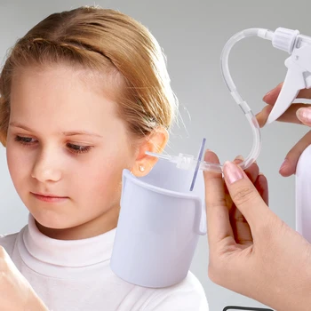 Irigare Ureche Kit De Curățare Ureche Ceara De Îndepărtare Kit Cu Ureche De Spălat Seringa Stoarce Bec Cerumen Remover Adulți Copii Ingrijirea Urechilor