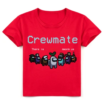 Joc fierbinte Printre Noi Tricou Copii Top de Vară de Desene animate T-shirt Băieți Fete Kawaii Impostor Grafic Tricouri Unisex Moda Tricou Copii