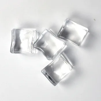 Cub Formă Pătrată Sticlă Luciu Cuburi De Gheata False Acrilice Artificiale Cuburi De Gheață Cristal Clar Fotografie Elemente De Recuzită, Decor Bucatarie