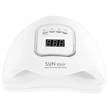 120W SOARE 5X MAX 45LEDs UV LED Lampa de Unghii Unghii Uscător de 10/30/60/99s Timer Display LCD de Uscare Toate Geluri de Unghii Nail Art-Unelte