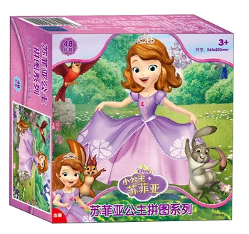 Disney Jocuri Puzzle-uri Produs Autorizat Mica Printesa Sofia 48 De Piese Puzzle model de Jucarii Pentru Copii Cadouri