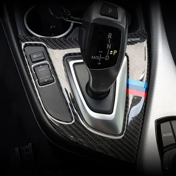Fibra de Carbon Pentru BMW seria 1 Seria 2 F20 F21 F22 F23 Interiorul Schimbătorului de viteze Aer Conditionat CD Panou Usa Capac Cotiera Tapiterie Auto Autocolant
