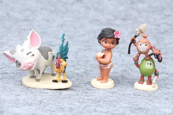 10buc/set de 6-10cm Printesa Moana Maui Șef Tui Tala Heihei Pua Acțiune Figura Brinquedo Jucarii Pentru Copii