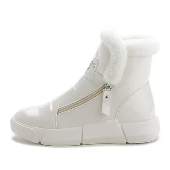 Femei Cizme Impermeabile De Iarnă Pantofi Femei Cizme De Zăpadă Platforma Ține De Cald Glezna Cizme Cu Blana Groasă Tocuri Botas Mujer 2020