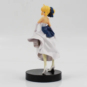 21cm Anime Fate stay night sabie Unlimited Blade Works UBW Dansează Fata Cu Rochie Albă Figurina PVC Figura Jucarii Papusa