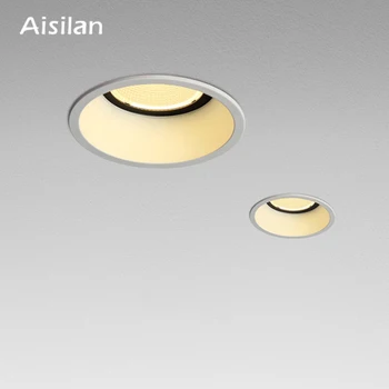 Aisilan Încastrat LED-uri Moderne Estompat corp de Iluminat cu Unghi Reglabil Built-in LED lumina fața Locului Îngust de frontieră 7W pentru Iluminat Interior