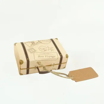 50pcs Mici de Hârtie Kraft Cutie Valiza Forma Săpun Manual Caseta de Alb Ambarcațiuni de Hârtie Ambalaj Cutie de Cadou Caseta de Bijuterii
