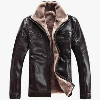 Noi 2020 Bărbați Îmbrăcăminte De Iarnă Din Piele De Oaie Haina De Vânzare La Cald Gros De Îmbrăcăminte Casual Flocking Jachete De Piele Haina Bărbați