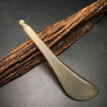 2 buc Naturale Iac Corn de Masaj pentru Ochi Casare Stick Pen Punct de Acupunctura Masaj face Corp Slăbire Frumusete Meridian Guasha Instrument