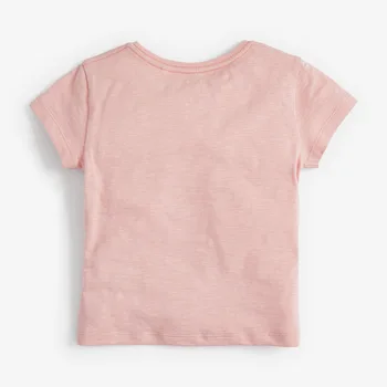 Puțin maven fete Vara Bumbac Ciuperci de Culoare Roz Fete Tricou de Vara pentru Copii cu Maneci Scurte T Shirt Pentru copii Îmbrăcăminte