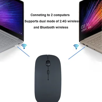 Oppselve Reîncărcabilă, fără Fir Silent Mouse-ul 5.0 Mouse-ul Bluetooth USB Mouse de Calculator fără Fir Mause Șoareci Ergonomice pentru PC Desktop