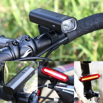 LED-uri profesionale Waterproof Bike Super Luminoase Fata-Spate Bicicleta de Lumina Lanterna USB Reîncărcabilă Biciclete Coada Lumina Farurilor