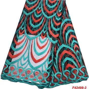 African FrenchNet 2019 bicolor Tul Plasă de Dantelă Tesatura de Înaltă Calitate Nigerian de Mireasa Dantela Brodata Nunta Tesatura F2498