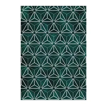 De Lux De Culoare Verde Închis Covorul Din Camera De Zi Model Geometric Nordic Geometrice Covor Covor Mare Noptiera De Bucătărie Mat Covor Antialunecare Mult
