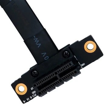 PCIE X1 Coloană de Cablu Dual 90 de Grade Unghi Drept PCIe 3.0 X1 cu X1 Cablu de Extensie 8Gbps PCI Express 1X Riser Card
