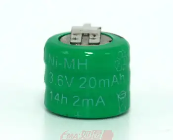 3x Ni-MH Buton Baterie Reîncărcabilă w/file de 3.6 V 20MAH Pentru PLC de Date de rezervă de putere