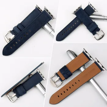 MAIKES Watchband Albastru de Înlocuire Pentru Apple Watch Band 44mm 40mm 42mm 38mm Serie 4/3/2/1 iWatch Bratara Apple Watch Curea