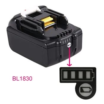10buc/set Durabil LED-ul Bateriei Cheie Autocolant pentru Makita 18V 14,4 V Litiu Acumulator BL1830 BL1430 Capacitatea Bateriei Eticheta Autocolant